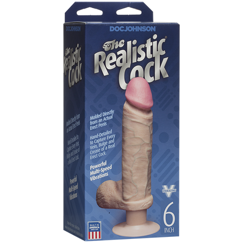 Ultraskyn Vibrating 6 Inch Phthalate-Free Suction Cup Dildo – Realistic Vibrating Dildo 6" > Dildos > Realistic Dildos