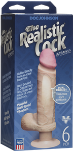 Ultraskyn Realistic Vibrating Cock – 6" or 8" 6" > Vibrators > Realistic Vibrators