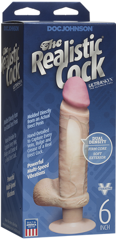 Ultraskyn Realistic Vibrating Cock – 6" or 8" 6" > Vibrators > Realistic Vibrators
