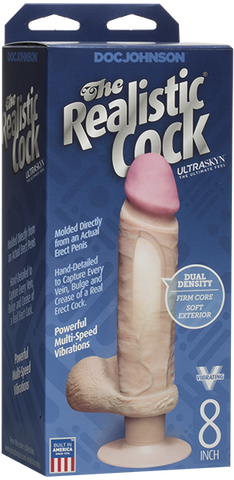 Ultraskyn Realistic Vibrating Cock – 6" or 8" 8" > Vibrators > Realistic Vibrators