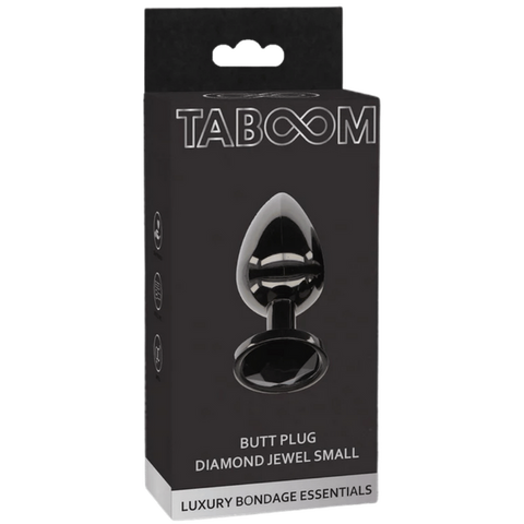 Taboom Butt Plug With Diamond Jewel Small – Lightweight Aluminium Butt Plug One Size > Anal Range > Jewel Butt Plugs