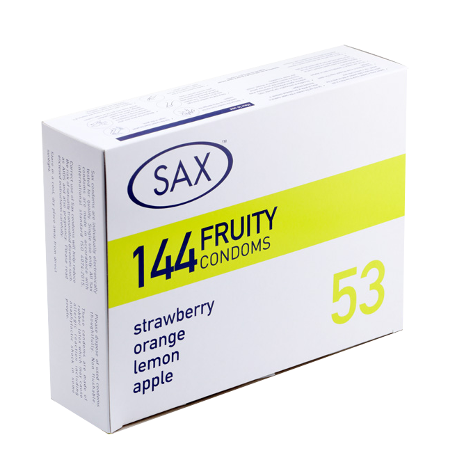 Sax Fruity Condoms 144 Pack – Bulk Condoms > Essentials > Condoms