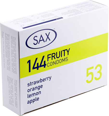 Sax Fruity Condoms 144 Pack – Bulk Condoms One Size > Essentials > Condoms