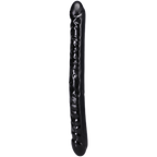 Double Header 18 Inch Veined Dong Black – Large Double-Ended Dong > Dildos > Double Dildos