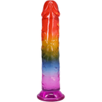 Doc Johnson Crystal Jellies Dong – 8.5 Soft Flexible Veined > Dildos > Realistic Dildos