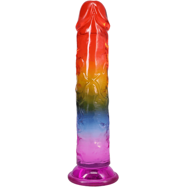 Doc Johnson Crystal Jellies Dong – 8.5 Soft Flexible Veined > Dildos > Realistic Dildos