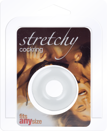 Stretchy Cockring (Black) > Cock Ring > Single