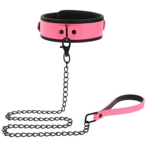 Taboom Glow In The Dark Collar And Chain Leash – BDSM Collar And Leash Set > Bondage Gear > Collars & Leashes