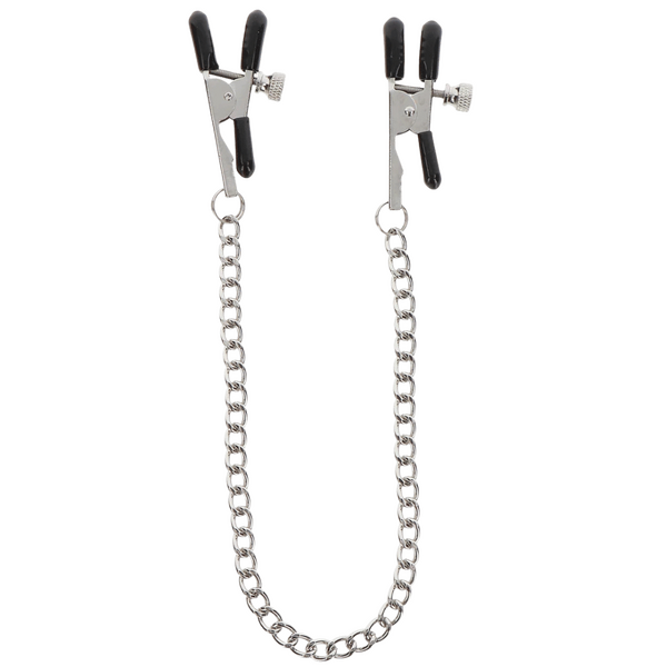 Taboom Adjustable Clamps with Chain – Adjustable Nipple Clamps > Sex Toys > Nipple Clamps