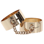 Slave Wrist Cuffs (Gold) > Bondage Gear > Handcuffs