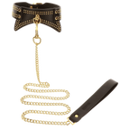 Taboom Studded Collar and Leash Set – Vegan Bondage Accessories > Bondage Gear > Collars & Leashes