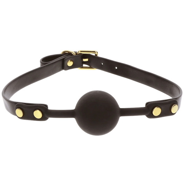 TABOOM Ball Gag – Adjustable Vegan PU Leather Bondage Accessory > Bondage Gear > Gags and Bits