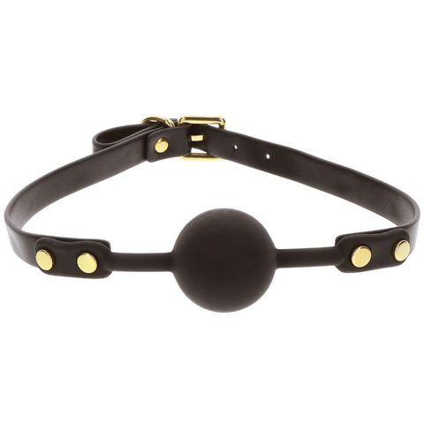 TABOOM Ball Gag – Adjustable Vegan PU Leather Bondage Accessory > Bondage Gear > Gags and Bits