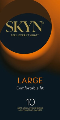 Skyn Large – Extra Comfort Polyisoprene Condoms 56mm 10 Pack > Essentials > Condoms