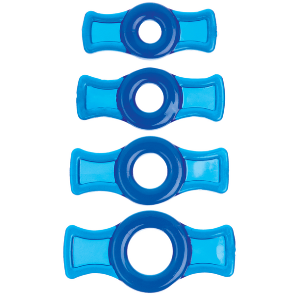 TitanMen Tools Flexible Cock Ring Set – 4 Piece Stretch Fit 0.4 to 0.75 Inch Secondary image