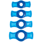 TitanMen Tools Flexible Cock Ring Set – 4 Piece Stretch Fit 0.4 to 0.75 Inch > Cock Ring > Sets