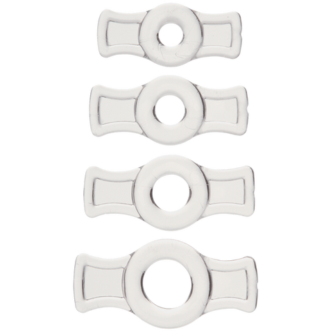 Titanmen Cock Ring Set (Black) – Stretchable Cock Rings Set > Cock Ring > Sets