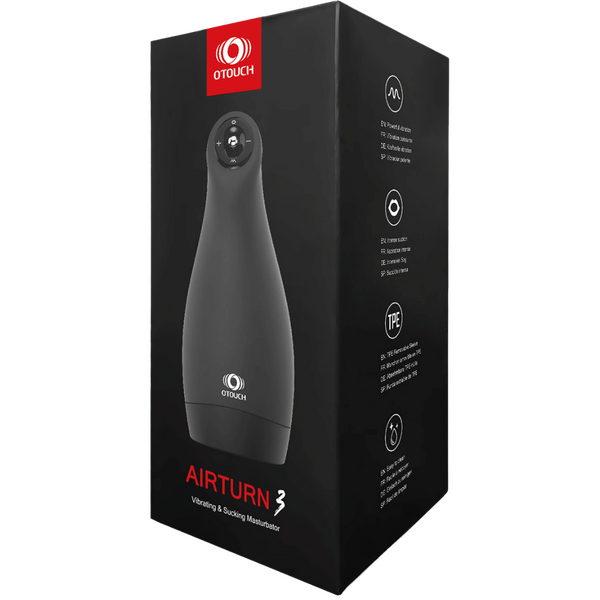 Airturn 3 – Suction Masturbator with 3 Suction Patterns and 6 Vibration Patterns > Sex Toys For Men > Masturbators > Vibrating