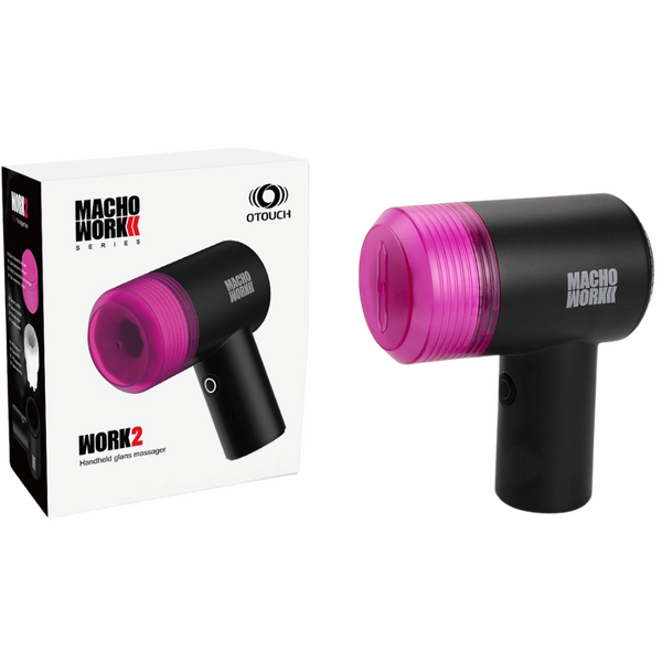 Macho Work 2 – Air Suction Tapping 10 Vibration Modes Glans Massager Secondary image