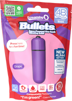 Screaming O Bullets 4B Low Pitch Bass – Compact Silky Vibrator with Powerful Motor and Long-Lasting Batteries > Vibrators > Mini Vibrators