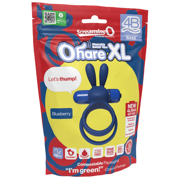 Ohare XL 4B – Deep-Rumbling Bass Vibrator with Rabbit Ears and Stretchy Ring > Vibrators > Finger Vibrators