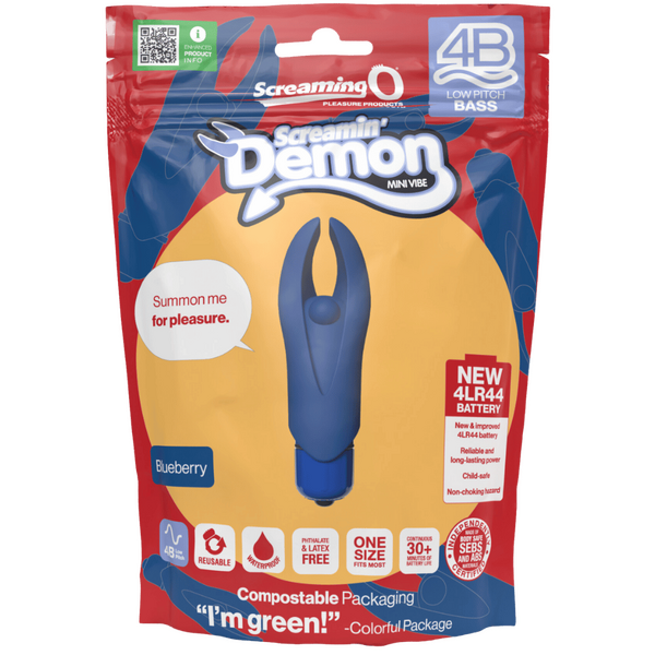 Demon 4B Low Pitch Bass – Deep-Rumbling 5-Speed Vibrator with Silicone Horns > Vibrators > Mini Vibrators