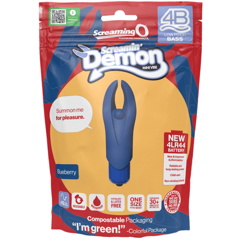 Demon 4B Low Pitch Bass – Deep-Rumbling 5-Speed Vibrator with Silicone Horns > Vibrators > Mini Vibrators