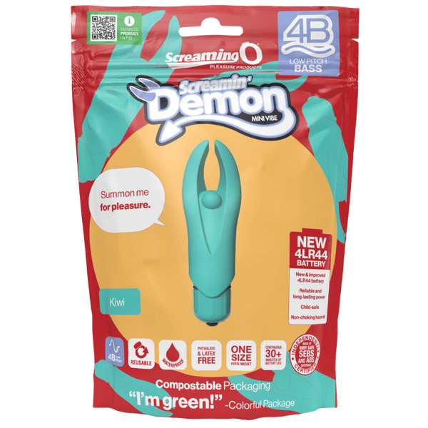 Demon 4B Low Pitch Bass – Deep-Rumbling 5-Speed Vibrator with Silicone Horns > Vibrators > Mini Vibrators