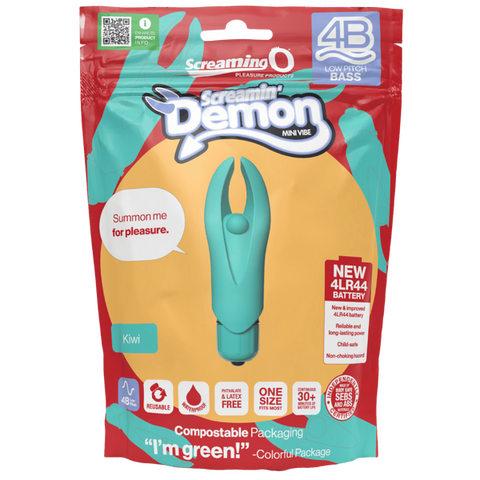 Demon 4B Low Pitch Bass – Deep-Rumbling 5-Speed Vibrator with Silicone Horns > Vibrators > Mini Vibrators