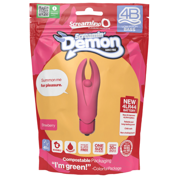 Demon 4B Low Pitch Bass – Deep-Rumbling 5-Speed Vibrator with Silicone Horns > Vibrators > Mini Vibrators