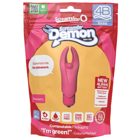 Demon 4B Low Pitch Bass – Deep-Rumbling 5-Speed Vibrator with Silicone Horns > Vibrators > Mini Vibrators