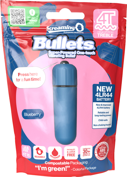 Bullets 4T High Pitch Treble (Blueberry) > Vibrators > Mini Vibrators