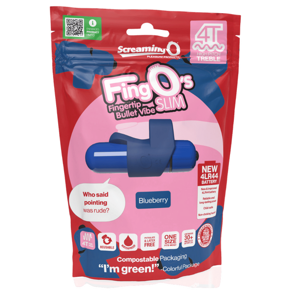 FingO Slim 4T – Waterproof Compact Finger Vibrator with High Pitch Treble Vibrations > Vibrators > Finger Vibrators