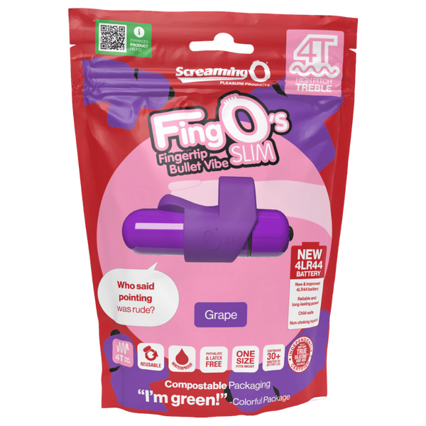 FingO Slim 4T – Waterproof Compact Finger Vibrator with High Pitch Treble Vibrations > Vibrators > Finger Vibrators