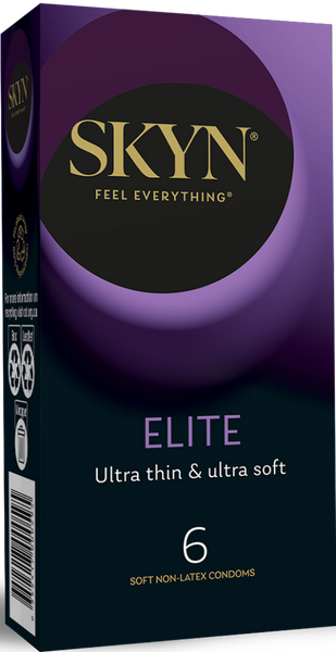 Skyn Elite Ultra Thin Non-Latex Condom – Ultra Soft Natural Feeling 6. Pack Default Title > Essentials > Condoms > Non-Latex