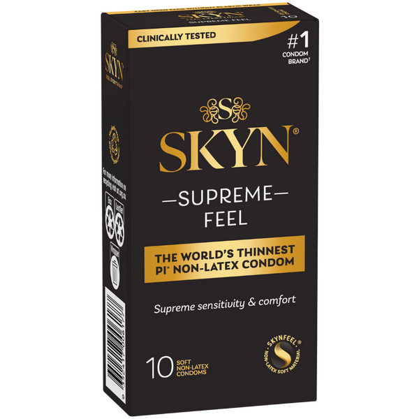 Skyn Supreme Feel – Ultra-Thin Polyisoprene Condoms 10 Pack One Size > Essentials > Condoms > Non-Latex