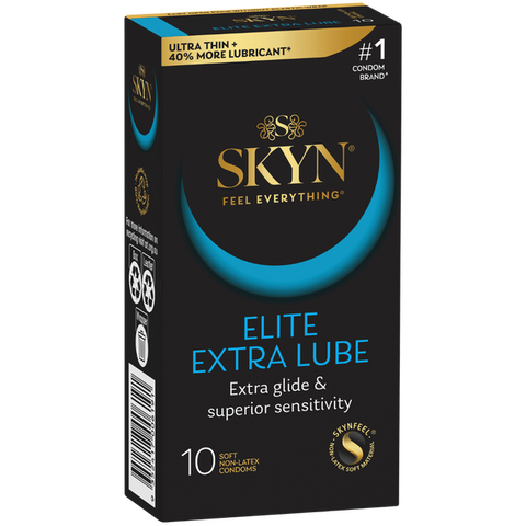 Skyn Elite Extra Lube – Condom 10 Pack One Size > Essentials > Condoms