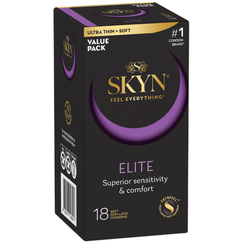Skyn Feel Everything Elite – Ultra Thin and Soft Condoms 18 Pack One Size > Essentials > Condoms