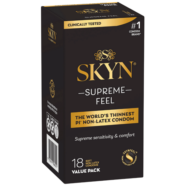 Skyn Supreme Feel – Ultra-Thin Polyisoprene Condoms 18 Pack One Size > Essentials > Condoms