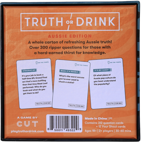 Truth or Drink On The Turps Aussie Edition – Adult Party Card Game > Novelties > Card Games