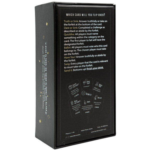 Bender Sender – Social Drinking Game for 2-10 Players Party Game > Novelties > Card Games