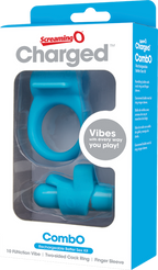 Charged Combo Kit 1 – Body-Safe Silicone Cock Ring and Fingertip Sleeve Kit > Sex Toys > Couples Toys
