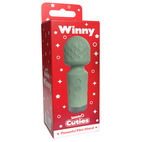 Cuties - Winny Rechargeable Mini Wand (Sage Green) > Sex Toys > Mini Massagers