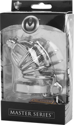 Stainless Steel Chastity Cage With Removable Silicone Urethral Plug – Penis Plug > Bondage Gear > Male Chastity
