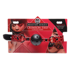 Crimson Tied Breathable Ball Gag – Perforated Comfortable Breathable Ball Gag > Bondage Gear > Gags and Bits