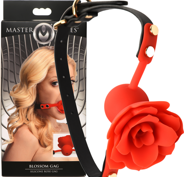 Blossom Gag Silicone Rose Gag – Plush Silicone Ball Gag > Bondage Gear > Gags and Bits