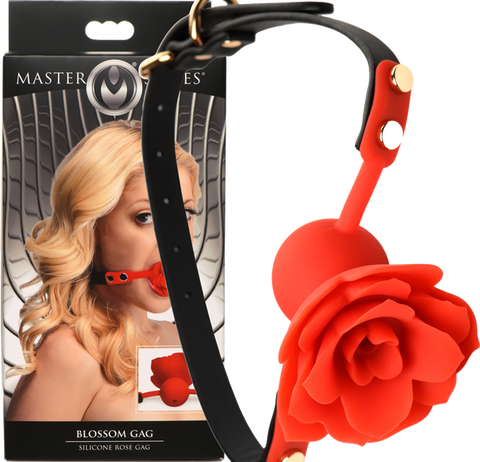 Blossom Gag Silicone Rose Gag – Plush Silicone Ball Gag > Bondage Gear > Gags and Bits
