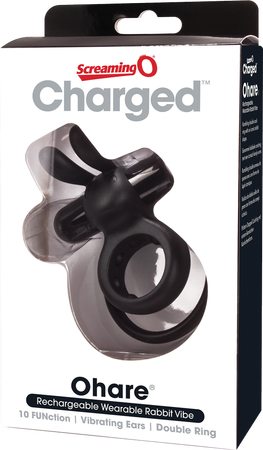 Charged Ohare – Rechargeable Double Cock Ring Rabbit Vibrator > Sex Toys > Couples Toys