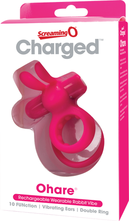Charged Ohare – Rechargeable Double Cock Ring Rabbit Vibrator > Sex Toys > Couples Toys