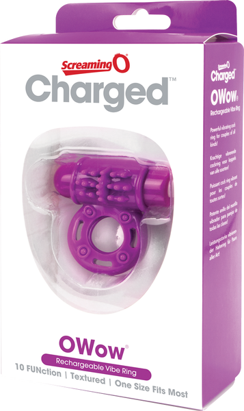 O Wow Ring Rechargeable Vibrating Cock Ring with 10 Vibration Functions SEBS Material > Cock Ring > Vibrating